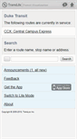Mobile Screenshot of duke.transloc.com